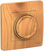 Светорегулятор поворотно-нажимной с рамкой Systeme Electric Blanca 5-400Вт ясень картинка